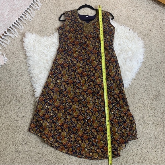 [sari style] Midi Sparkle Dress - Picture 6 of 7